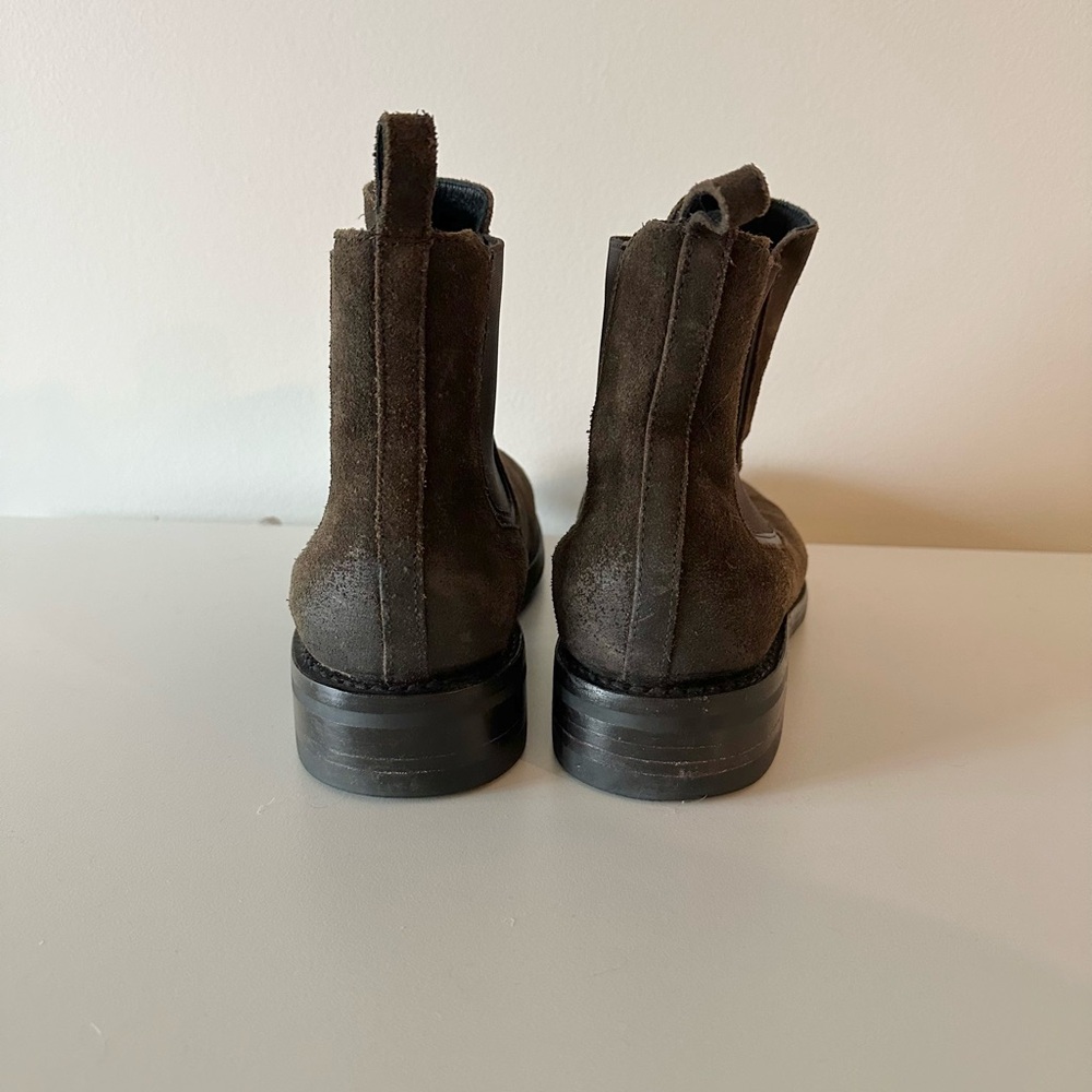 Thursday Boot Company Duke Suede Leather Chelsea Ankle Boots Brown 10.5 - Picture 4 of 6